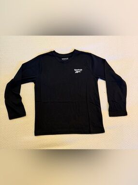 Kids 3-pack Reebok Black Long-Sleeve Crew Logo Tees